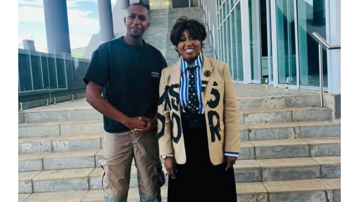 Banele WJLM with Minister Savannah Maziya. 